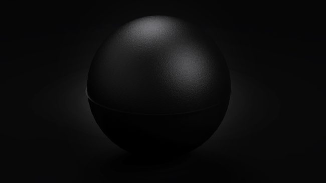 Black Rubber Ball